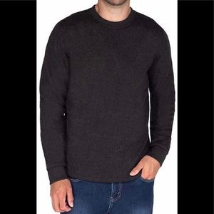 Mens Fleece Lined Long Sleeve Shirt